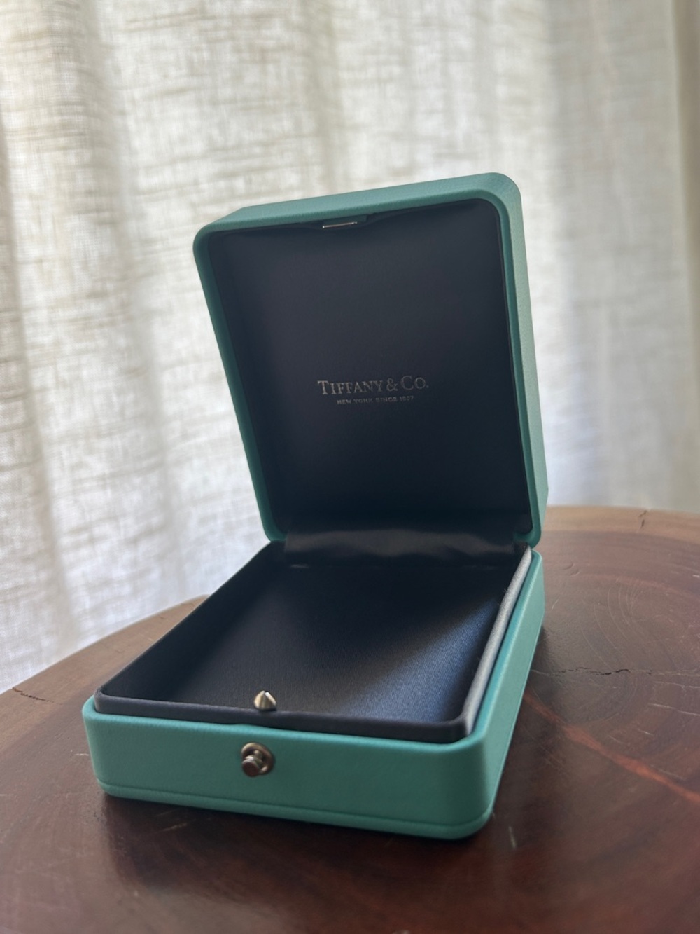 Authentic Tiffany & Co. Hinged Jewelry Presentation Box (empty)